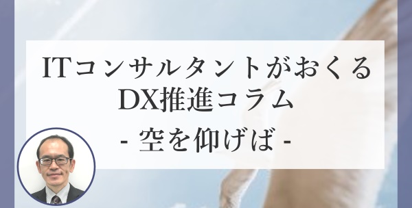 【ITコンサルタントがおくるDX推進コラム-空を仰げば-】第11回：DX始めるなら、情報資産の棚卸から始めませんか？